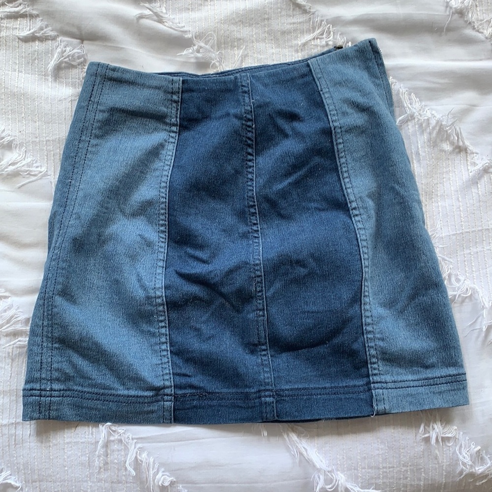 Free people jean skirt